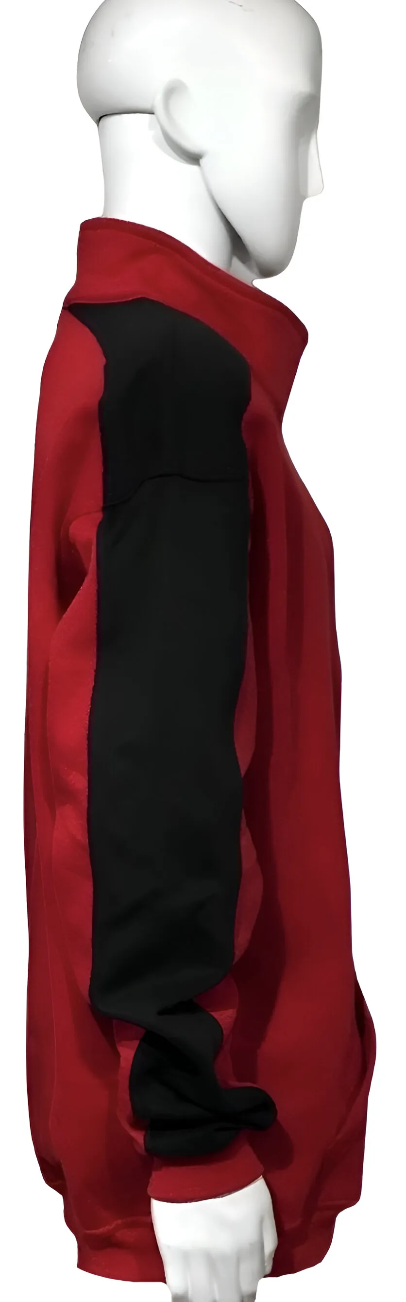 ^23^ (RED-BLACK) LUX ZIP UP TRACK JACKETS (CUT & SEW)