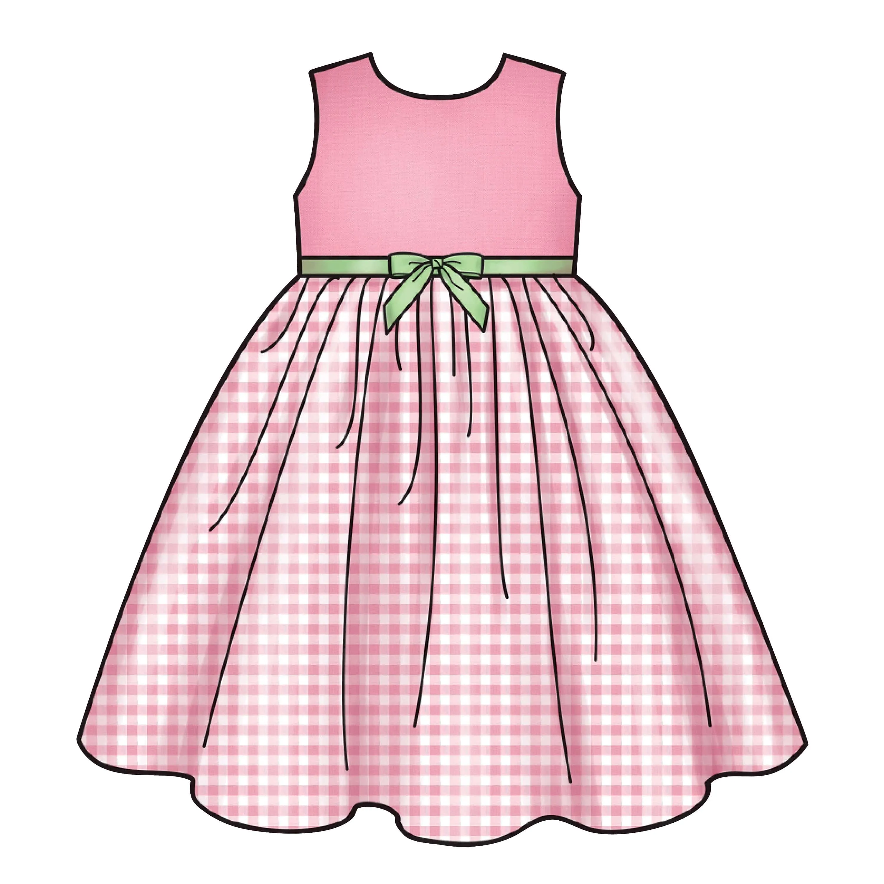 6631 New Look Sewing Pattern N6631 Children's Dresses and Capes