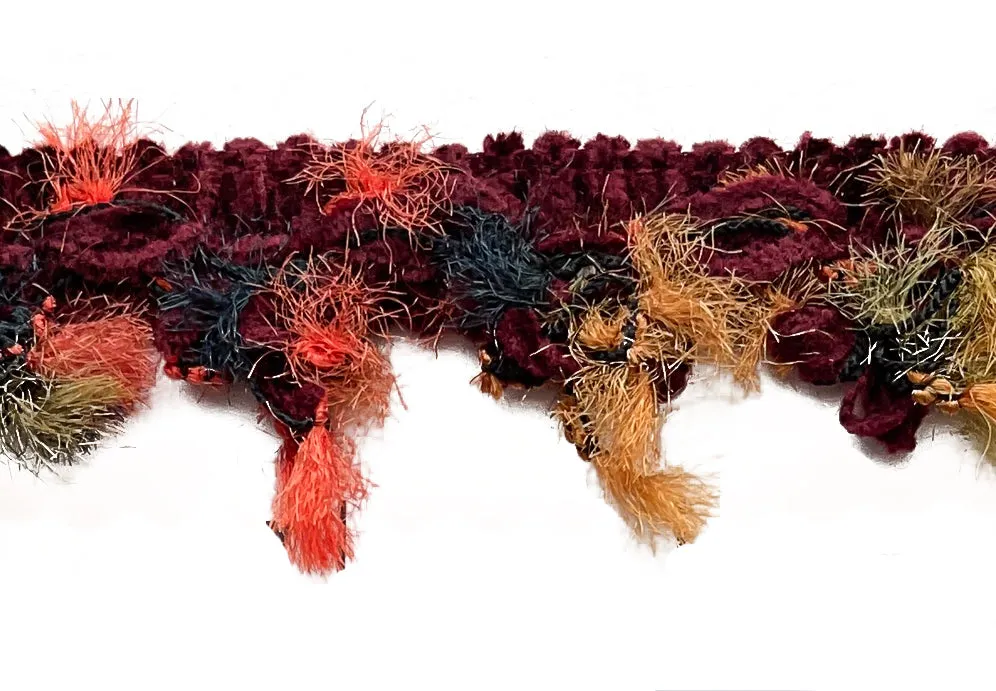 7/8" Autumnal Fringe Fizz Chenille Trim (Made in France)