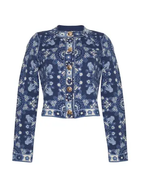 Blue rita tile Livi jacket