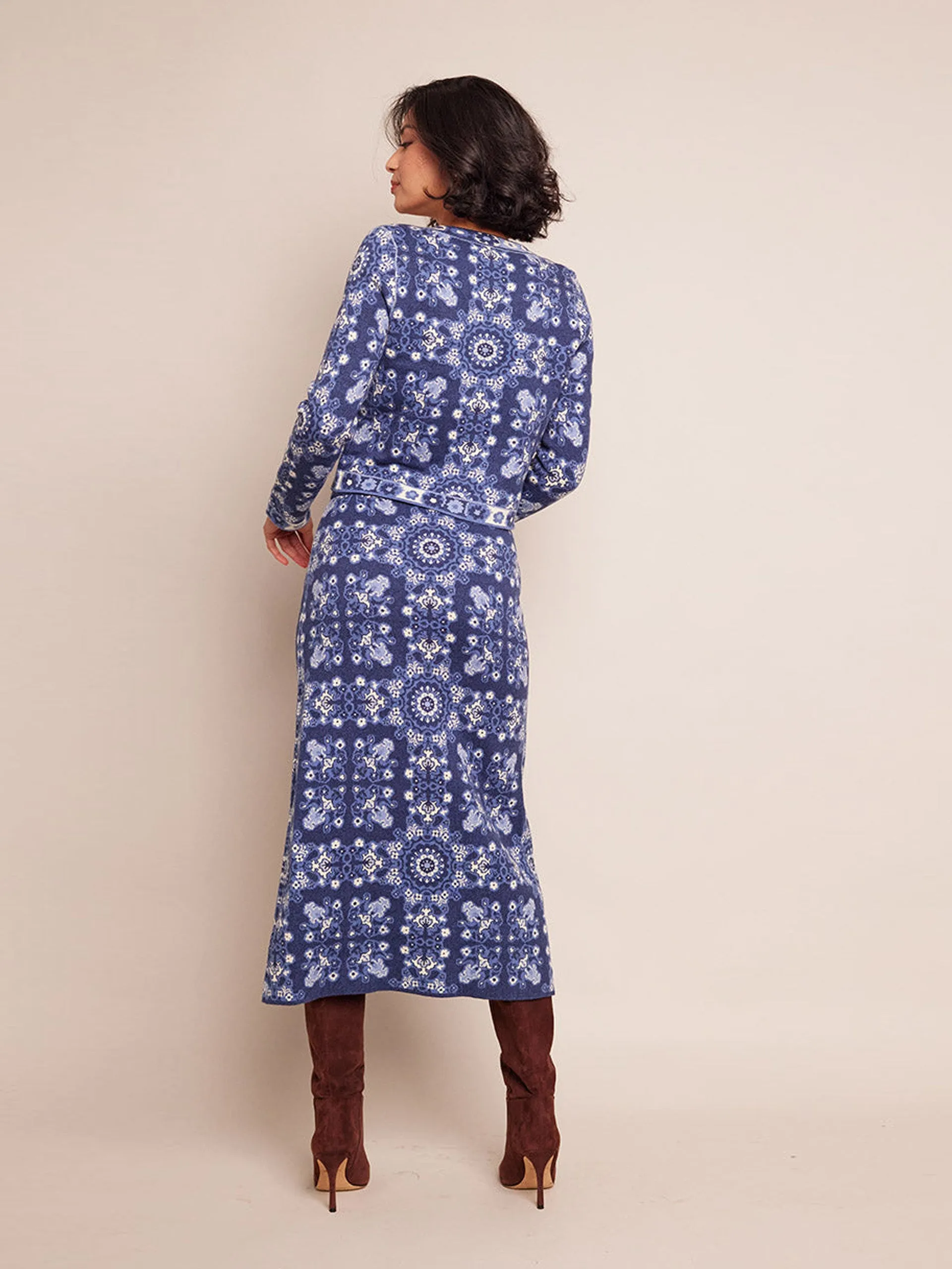 Blue rita tile Livi jacket