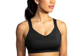 Brooks Women's Convertible Sports Bra for High Impact Running, Workouts & Sports with Maximum Support - Black - 38 F