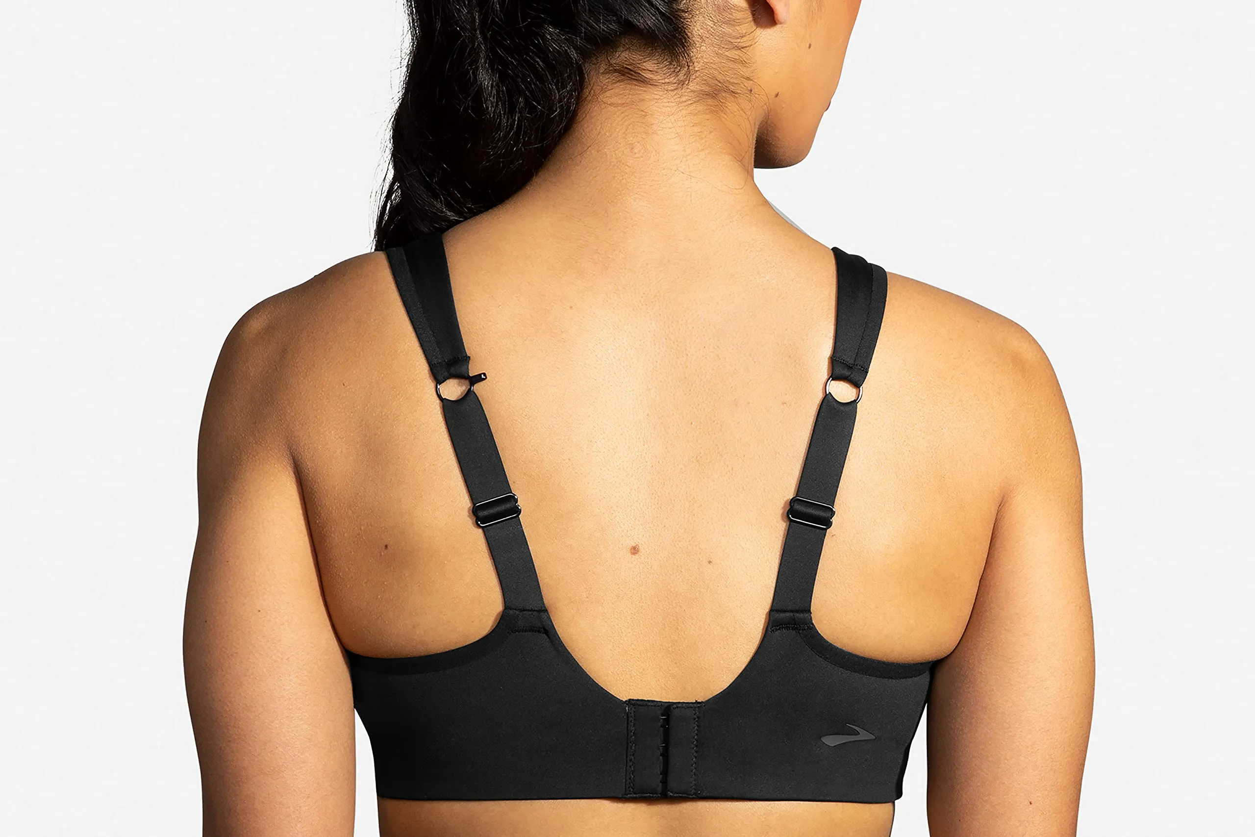 Brooks Women's Convertible Sports Bra for High Impact Running, Workouts & Sports with Maximum Support - Black - 38 F