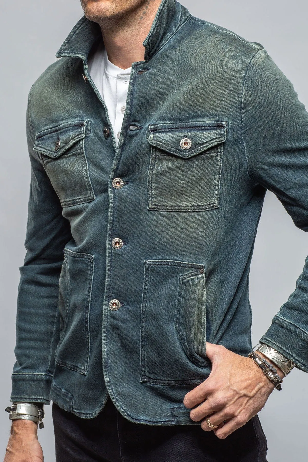 Chase Denim Jacket In Cactus