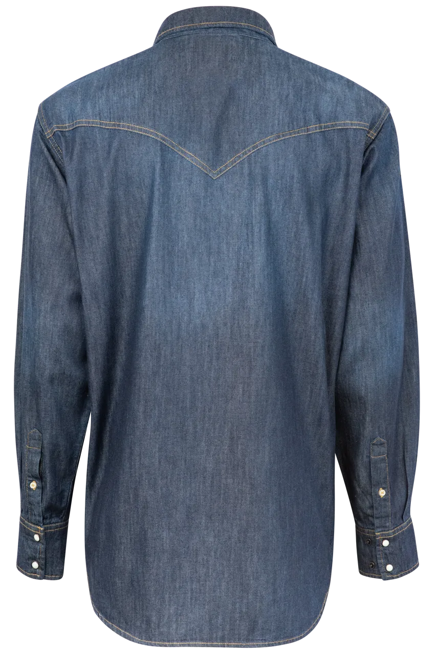 Cinch Stonewash Snap Front Shirt - Denim