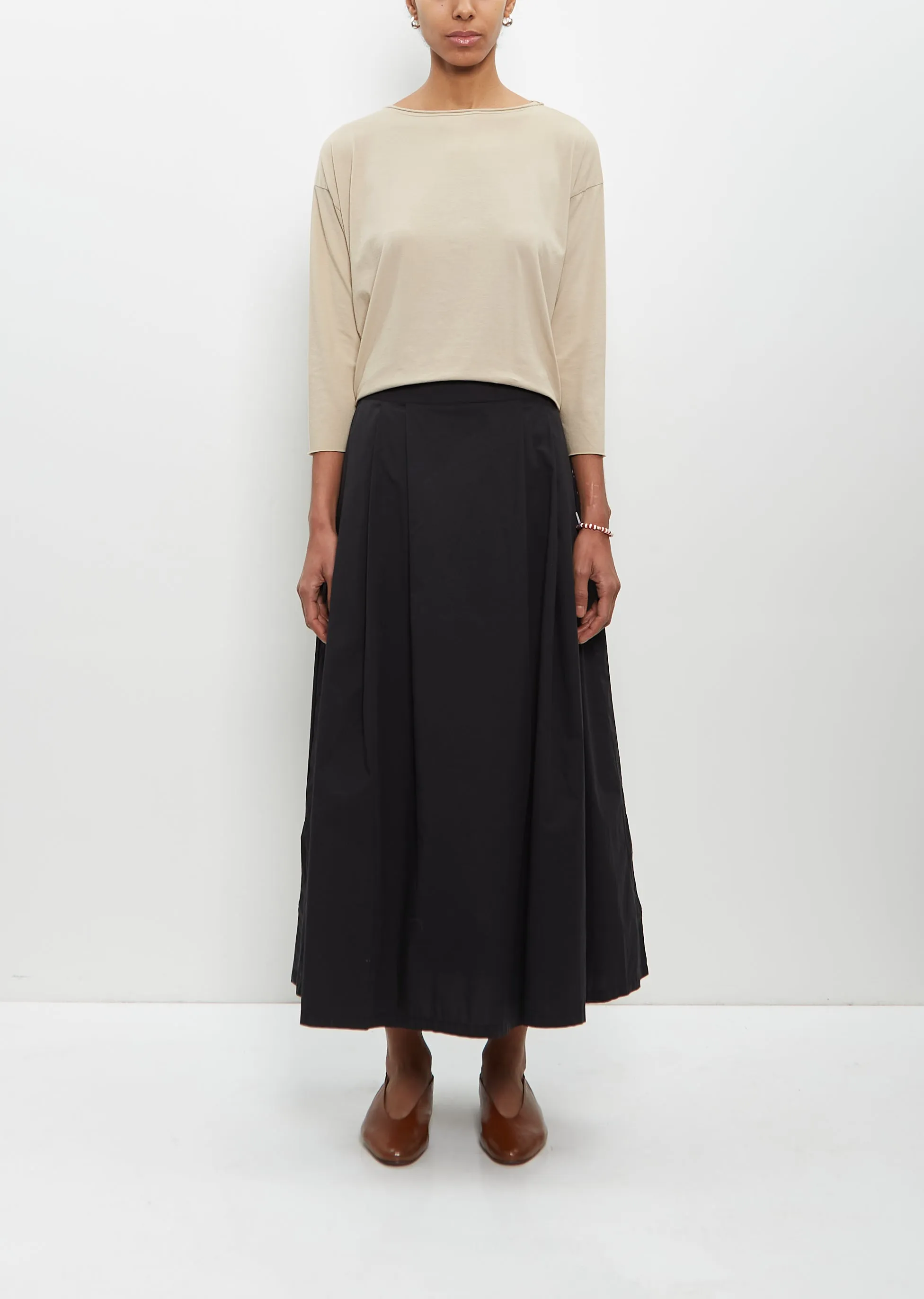 Cotton Maso Skirt — Black