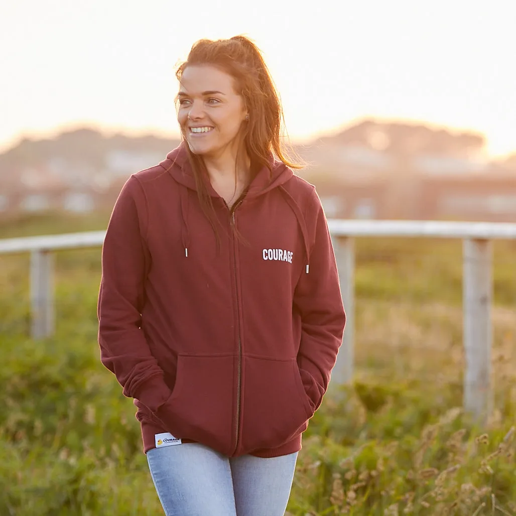 Courage Zipped Hoodie