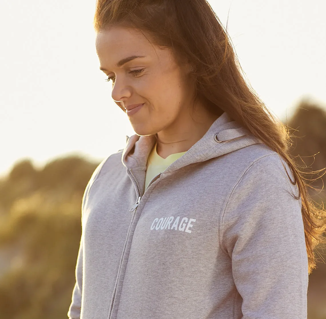 Courage Zipped Hoodie