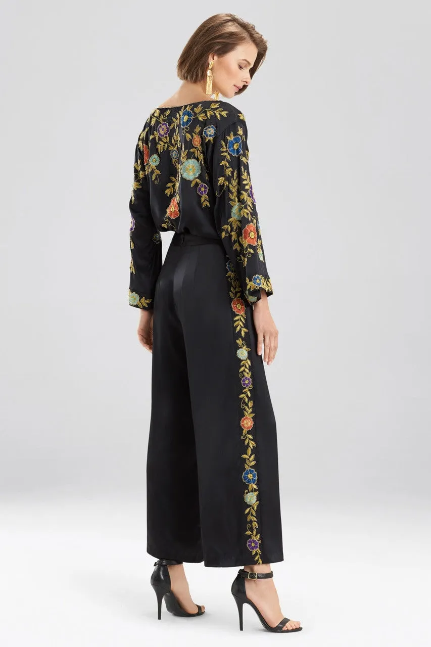 Couture Beaded Floral Pants