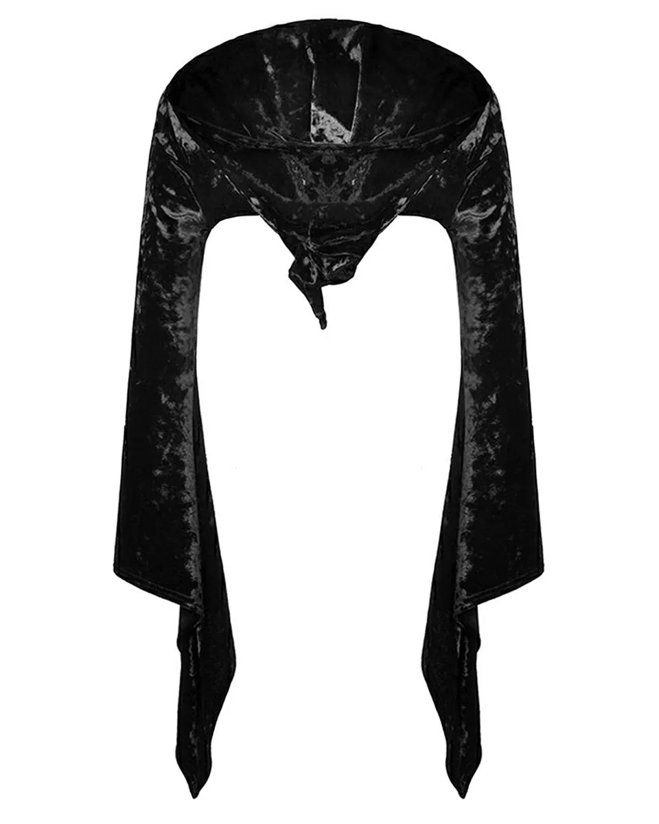 Dark In Love Arachne Velvet Gothic Hooded Bolero Shrug