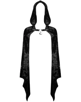 Dark In Love Arachne Velvet Gothic Hooded Bolero Shrug