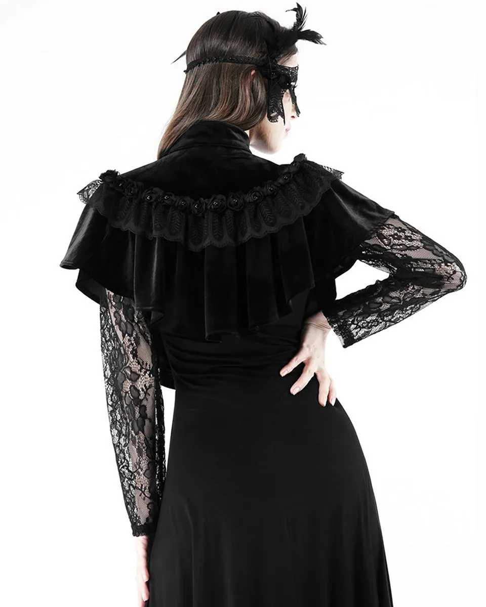 Dark In Love Sinnea Velvet Cape