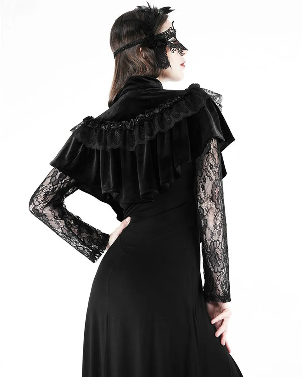 Dark In Love Sinnea Velvet Cape