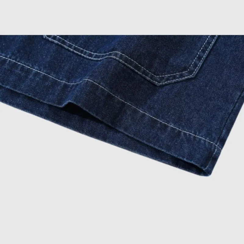 Denim Multi-pocket Shirts