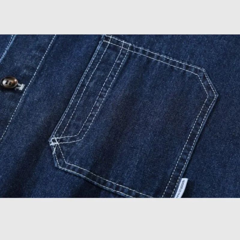 Denim Multi-pocket Shirts