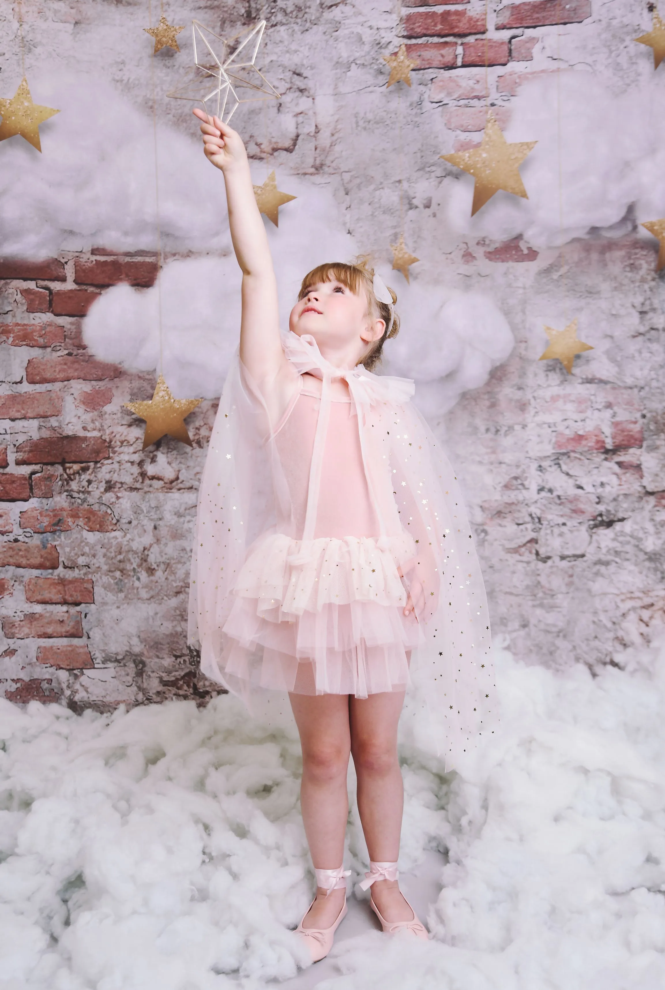 DOLLY® VELVET LEOTARD ROMPER TUTU DRESS STARS & MOON ⭐️ 🌙 TULLE ballet pink