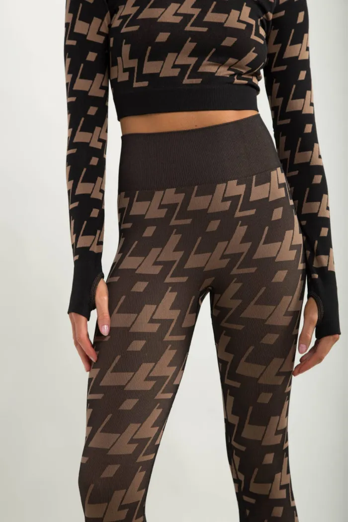 High-Rise Geo Seamless Leggings