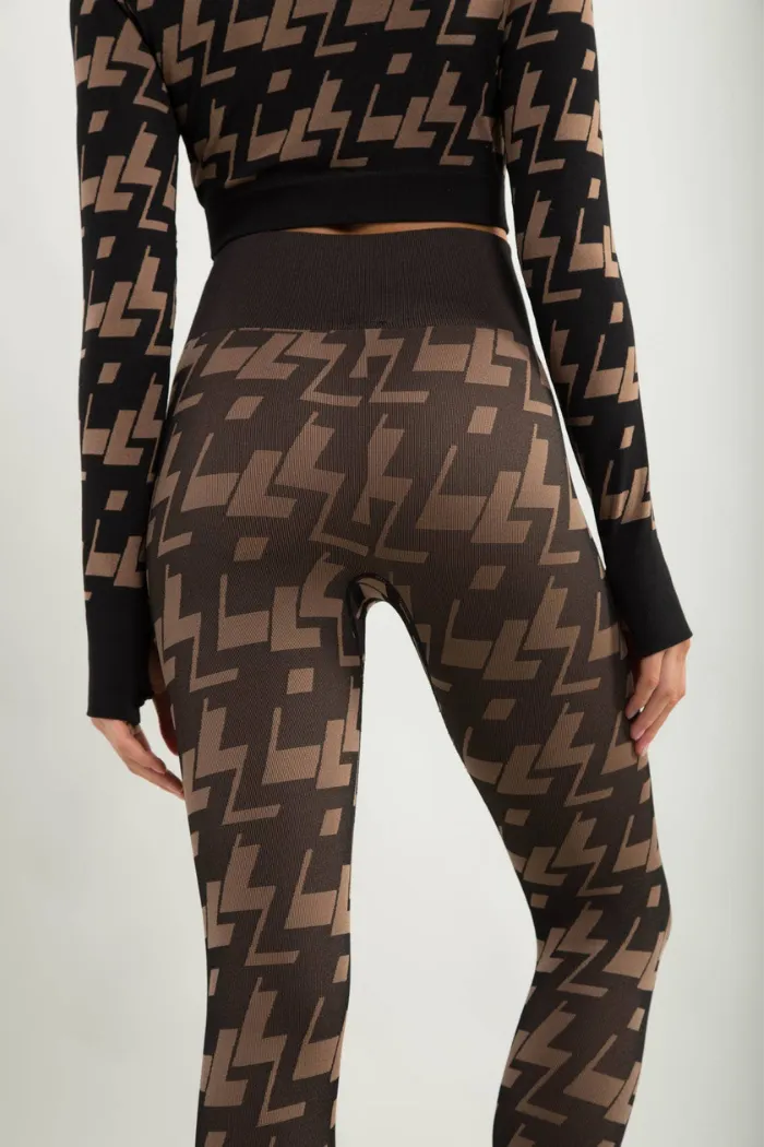 High-Rise Geo Seamless Leggings