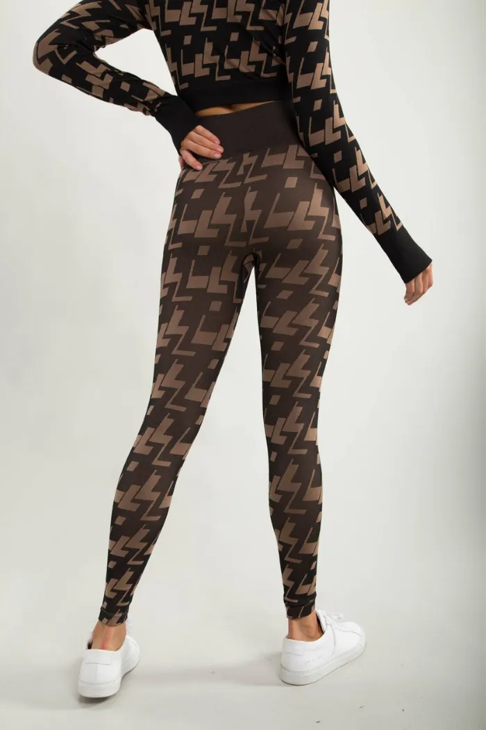 High-Rise Geo Seamless Leggings