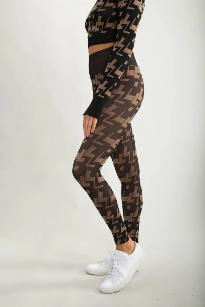 High-Rise Geo Seamless Leggings