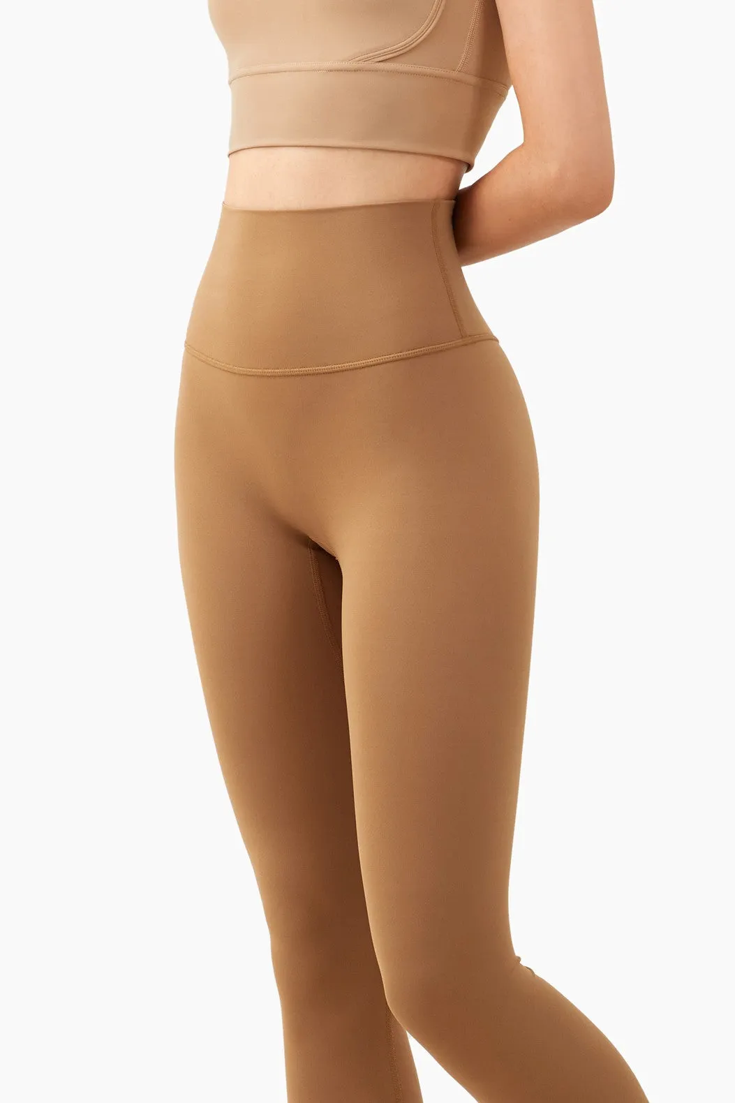 High-Rise No Front Seam Leggings