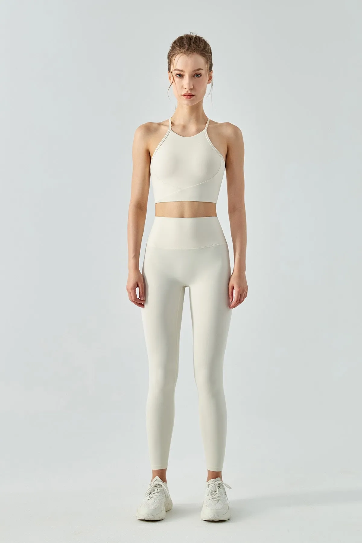 High-Rise No Front Seam Leggings