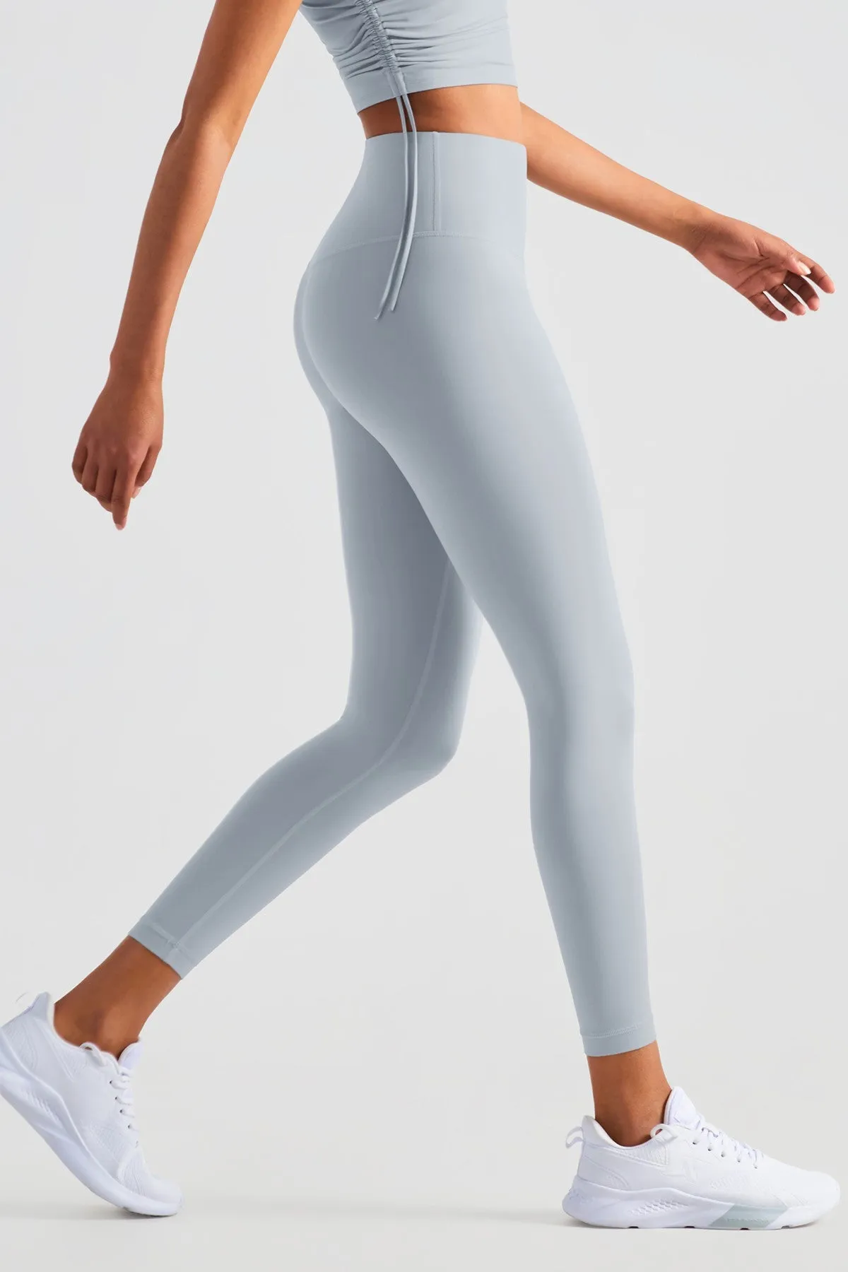 High-Rise No Front Seam Leggings