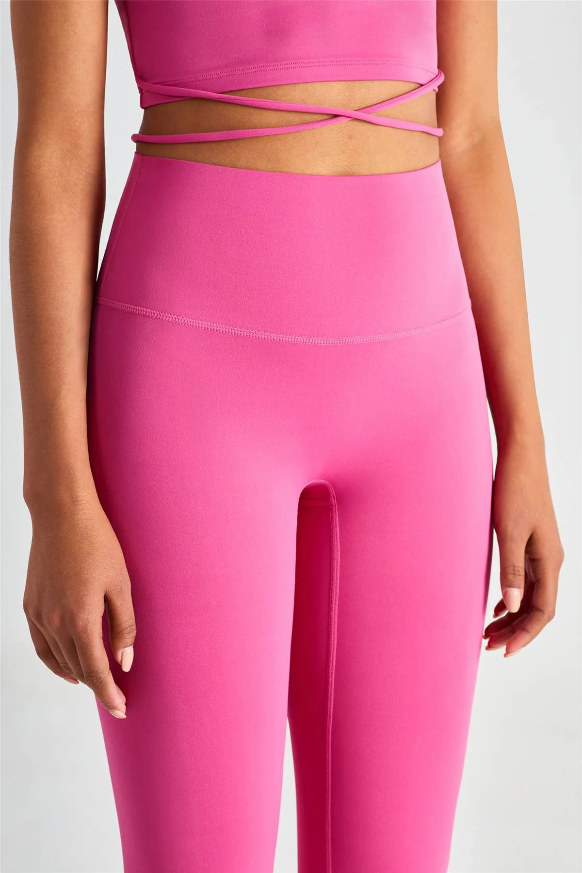 High-Rise No Front Seam Leggings