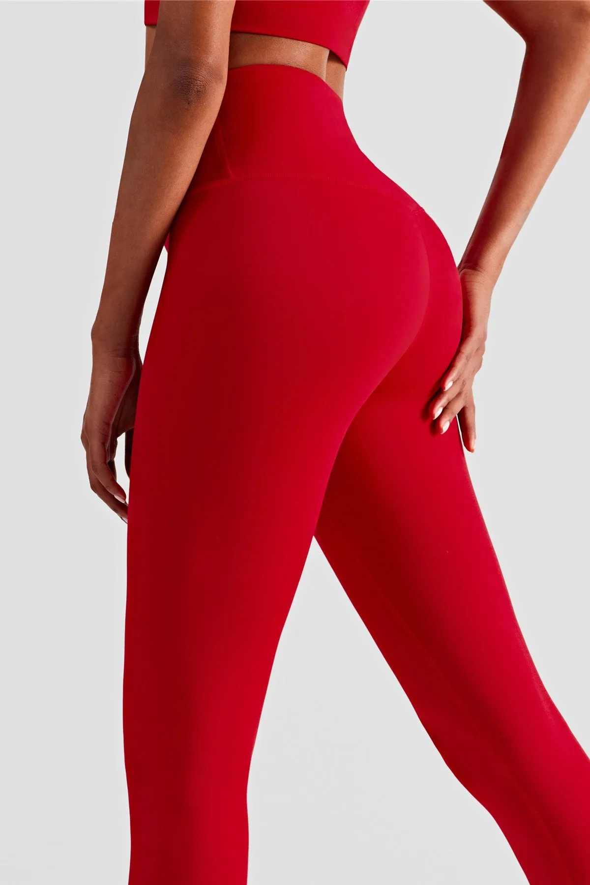 High-Rise No Front Seam Leggings