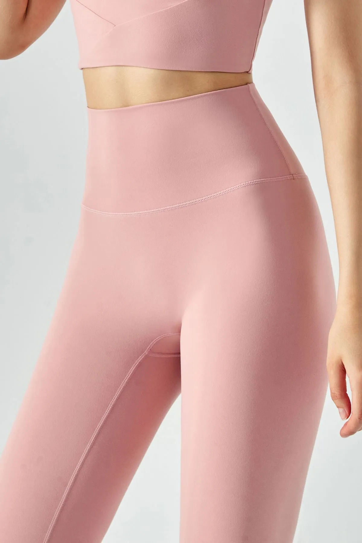 High-Rise No Front Seam Leggings