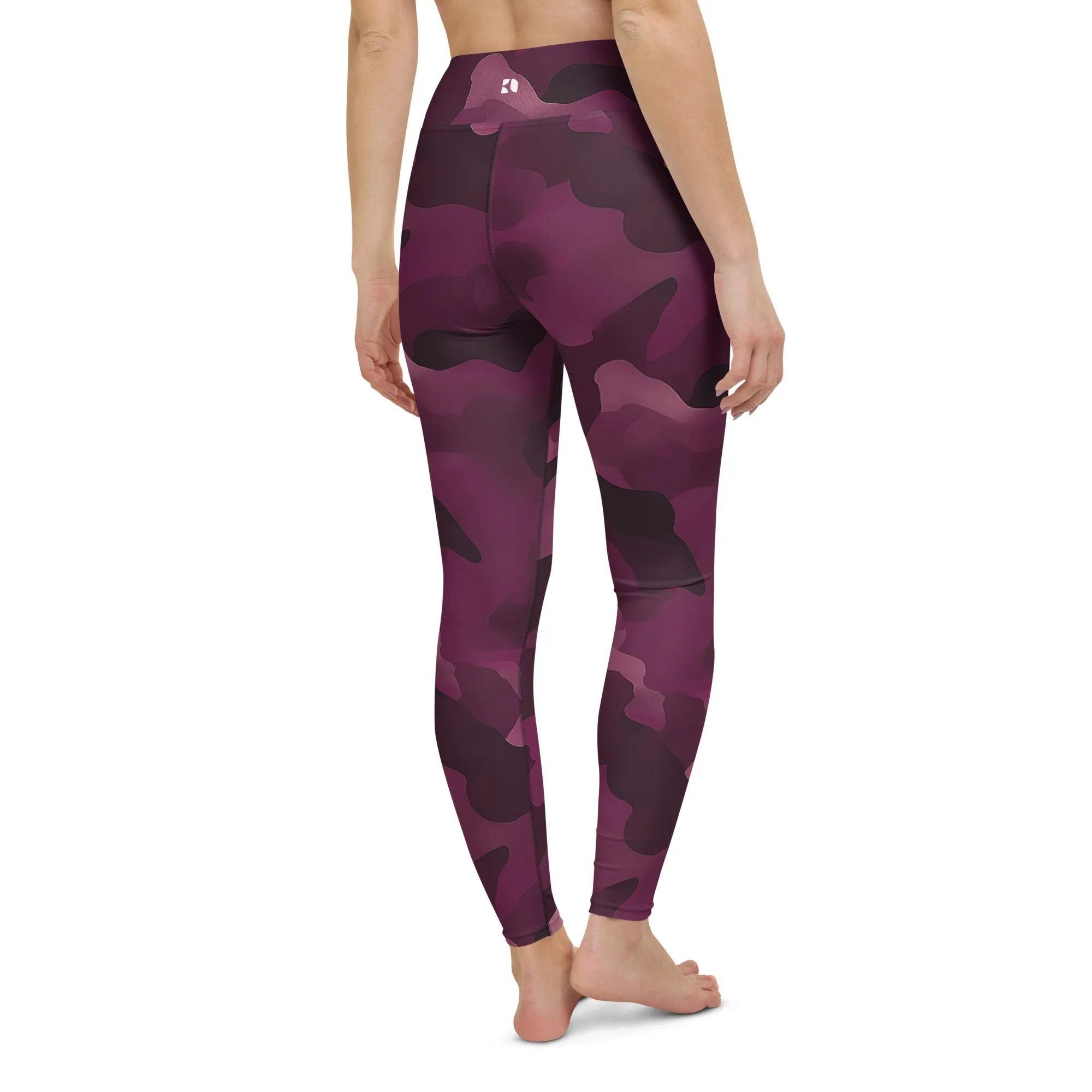 High Rise Yoga Leggings - Berry Sneaky