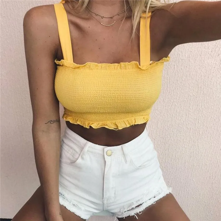 HIPPIE CHICK  CROPPED TOP