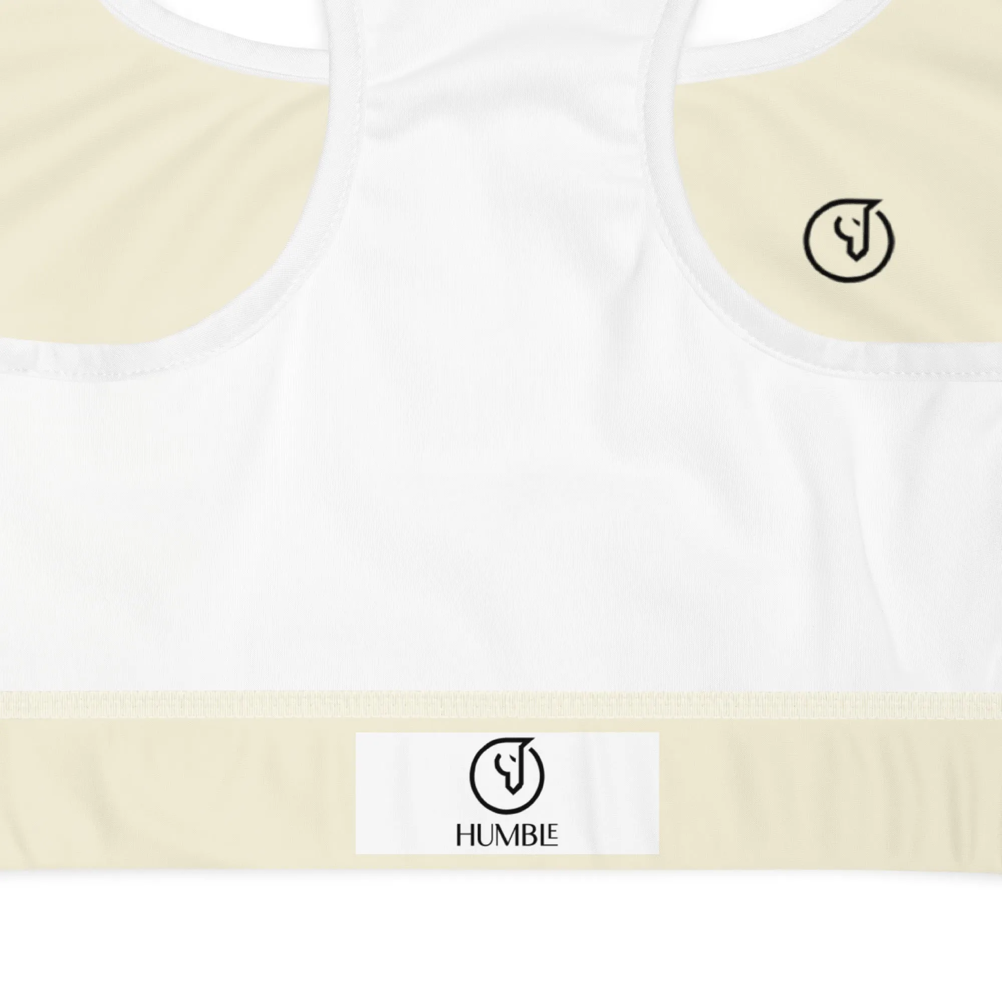 Humble Sportswear™ Ivory Padded Dri-Fit Sports Bra