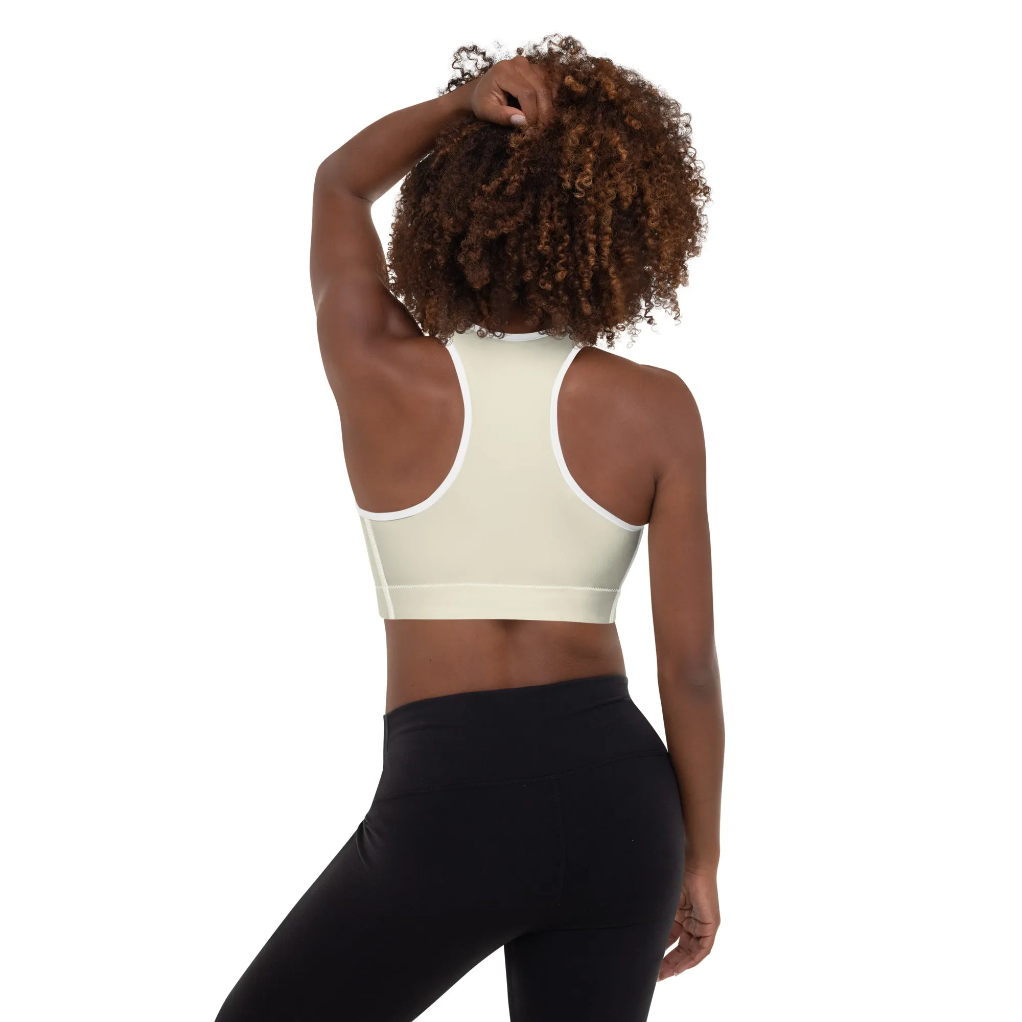 Humble Sportswear™ Ivory Padded Dri-Fit Sports Bra