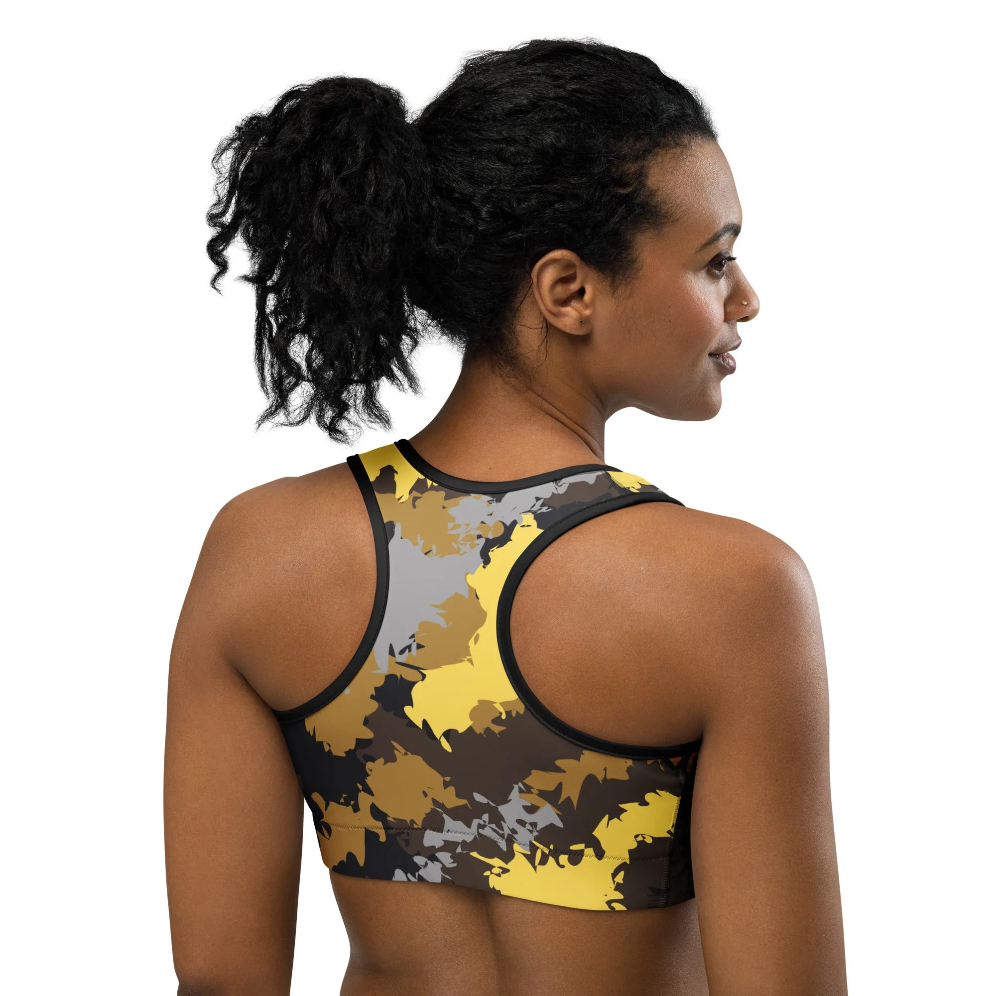 Humble Sportswear™ Trinity Yellow Dri-Fit Sports Bra