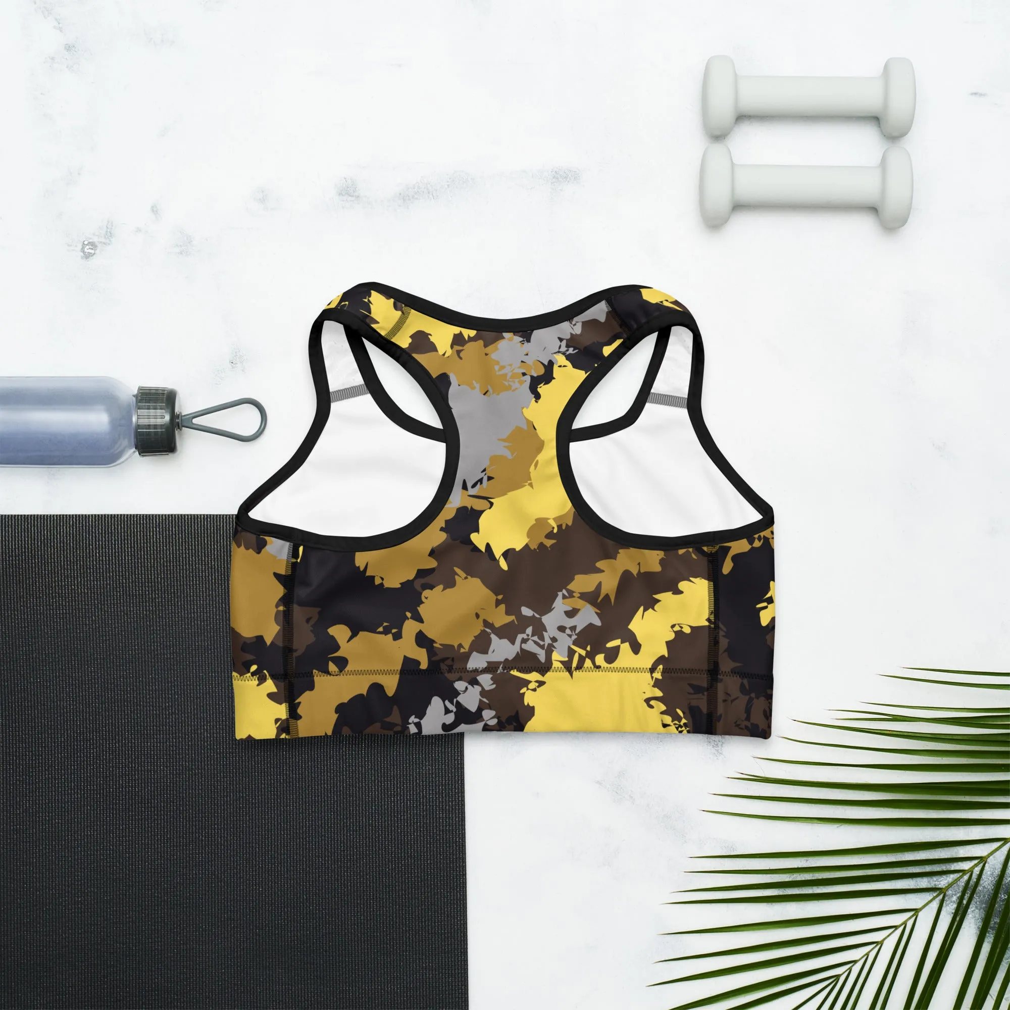 Humble Sportswear™ Trinity Yellow Dri-Fit Sports Bra