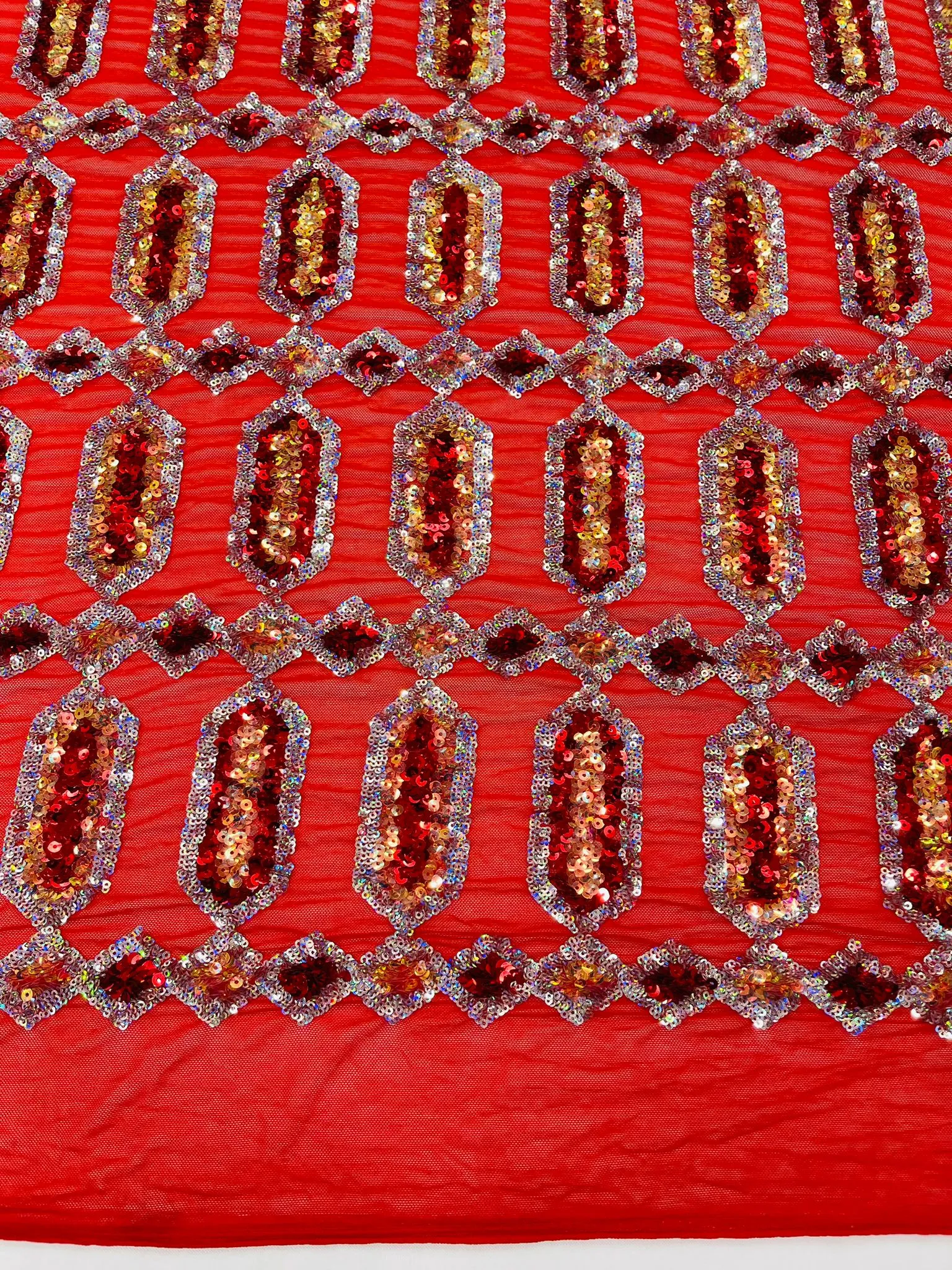 JEWEL SEQUIN MESH FABRIC (By The Yard)