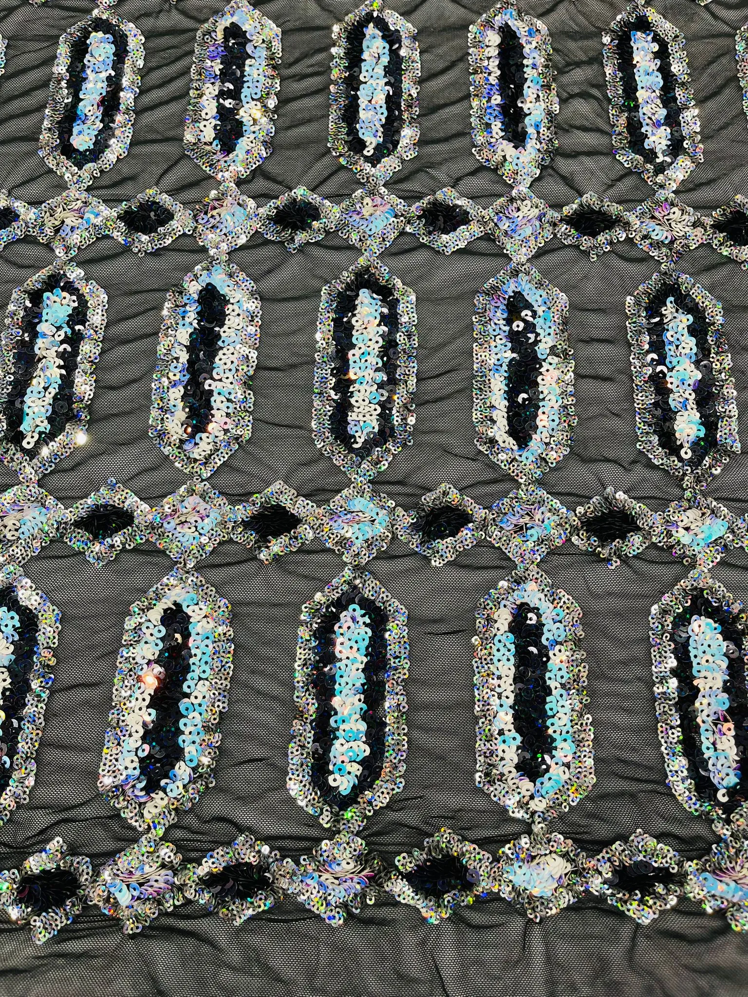 JEWEL SEQUIN MESH FABRIC (By The Yard)