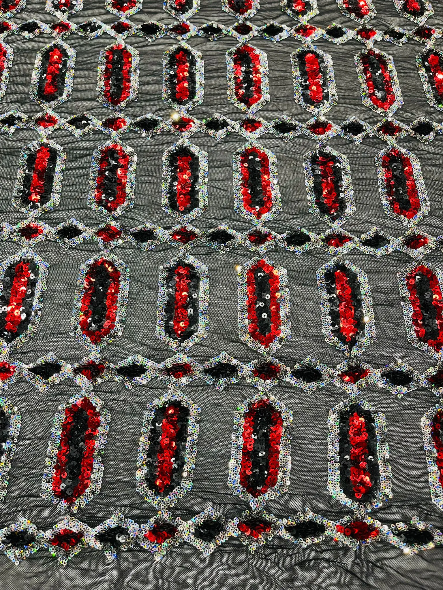 JEWEL SEQUIN MESH FABRIC (By The Yard)