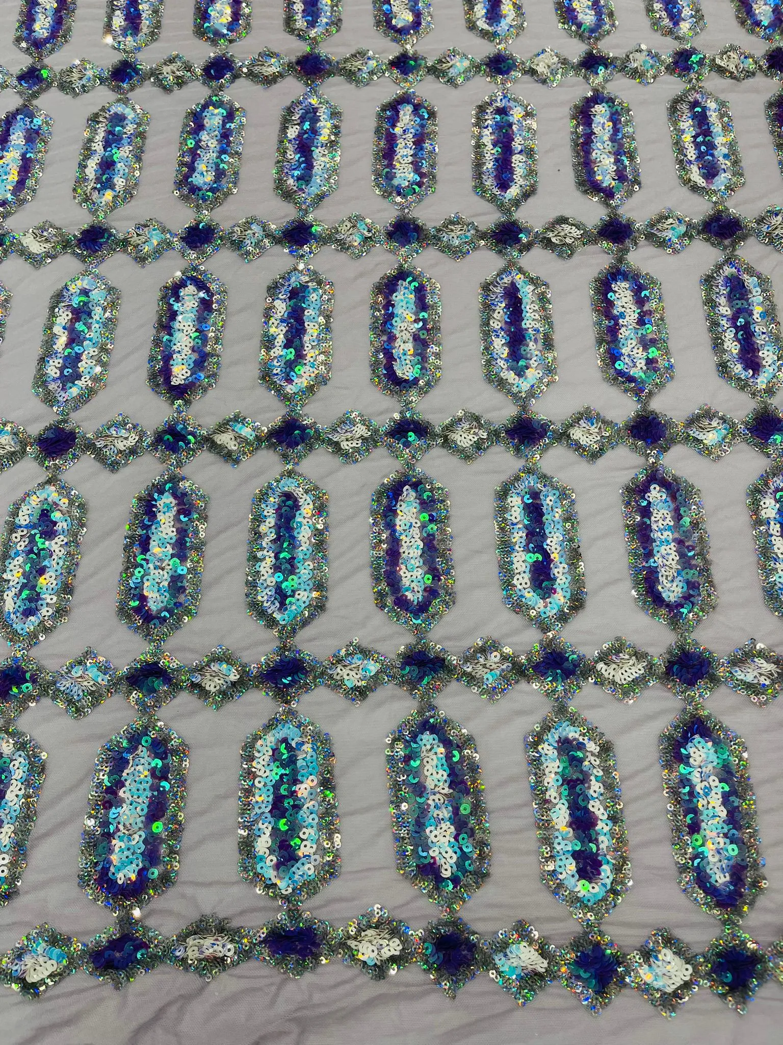 JEWEL SEQUIN MESH FABRIC (By The Yard)