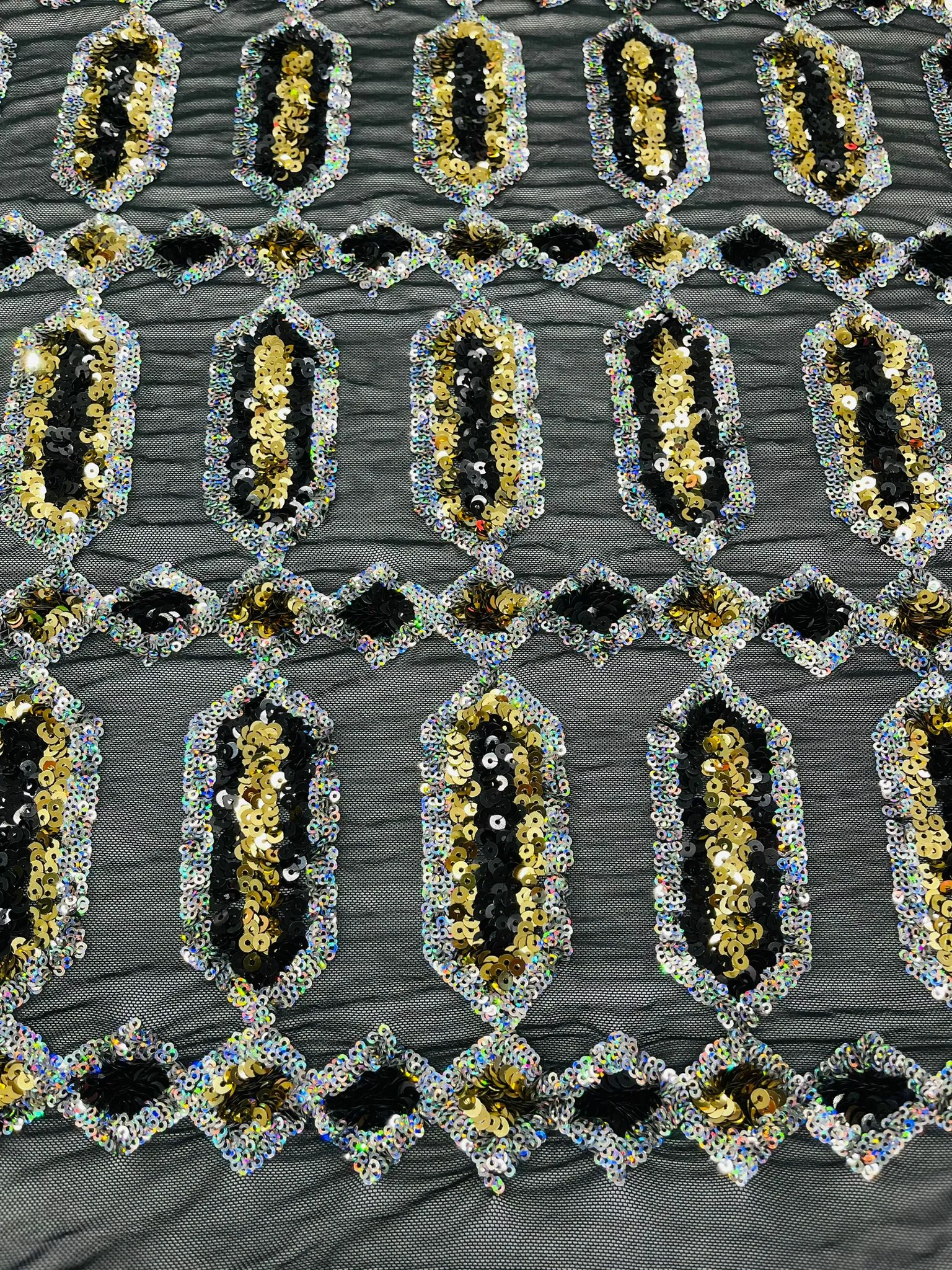 JEWEL SEQUIN MESH FABRIC (By The Yard)