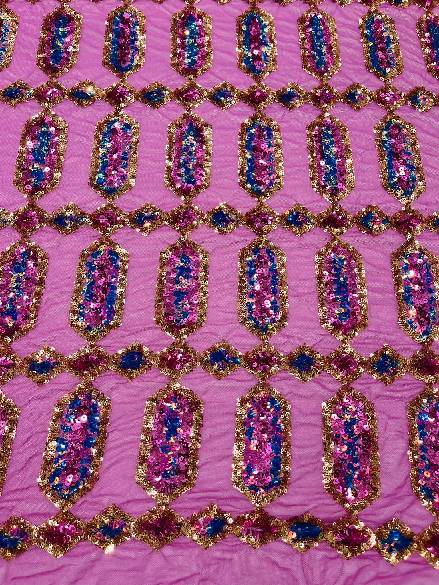 JEWEL SEQUIN MESH FABRIC (By The Yard)