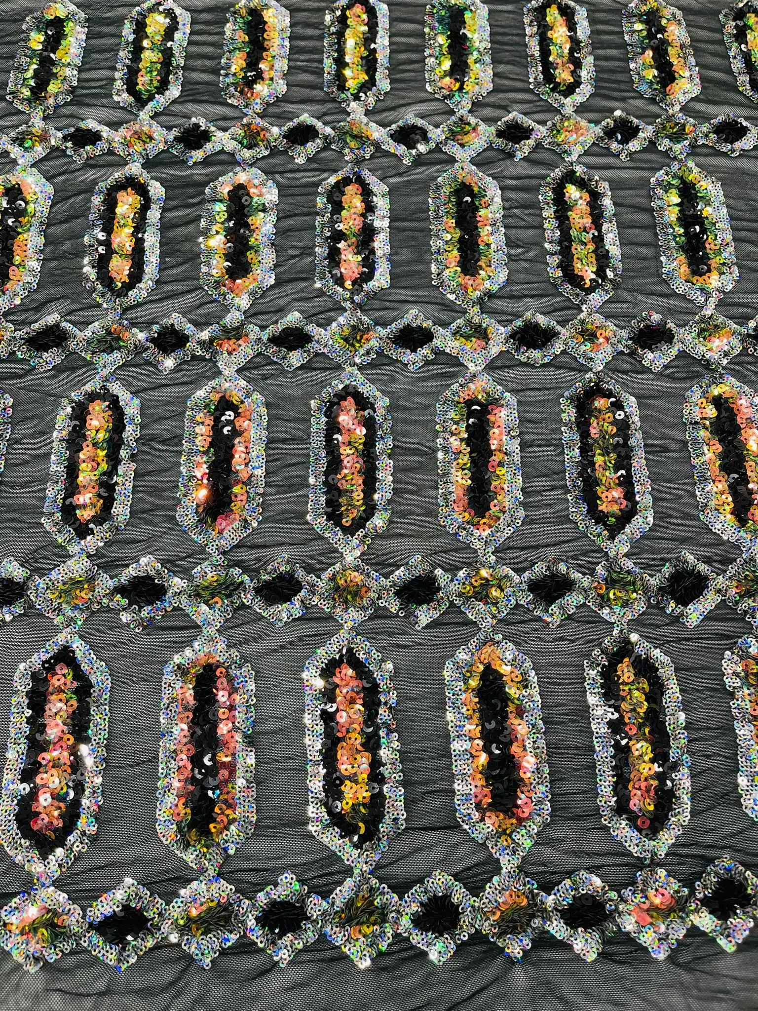 JEWEL SEQUIN MESH FABRIC (By The Yard)