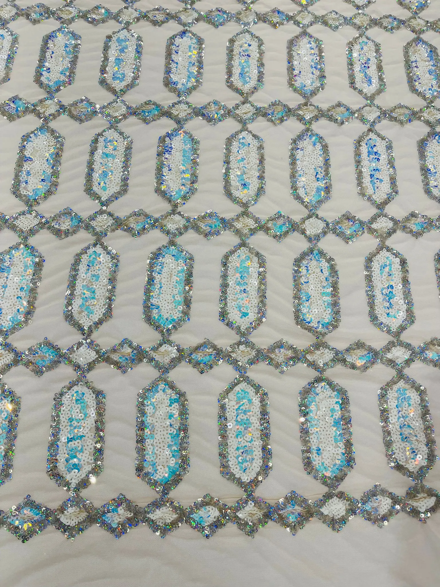 JEWEL SEQUIN MESH FABRIC (By The Yard)