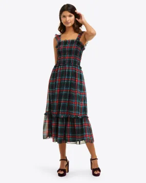 Kimberly Smocked Dress in Georgia Plaid