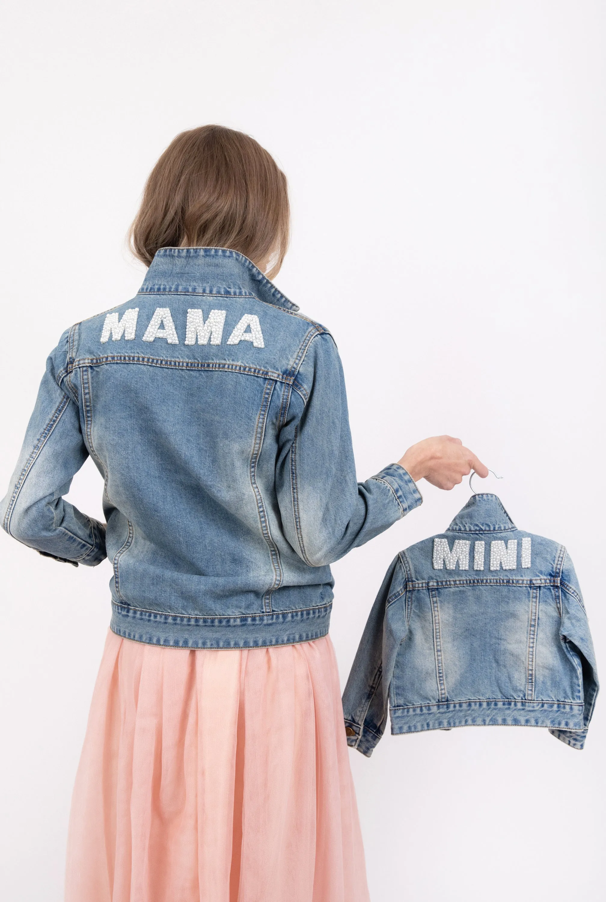 Le La Lo Mini Appliqué Denim Jacket