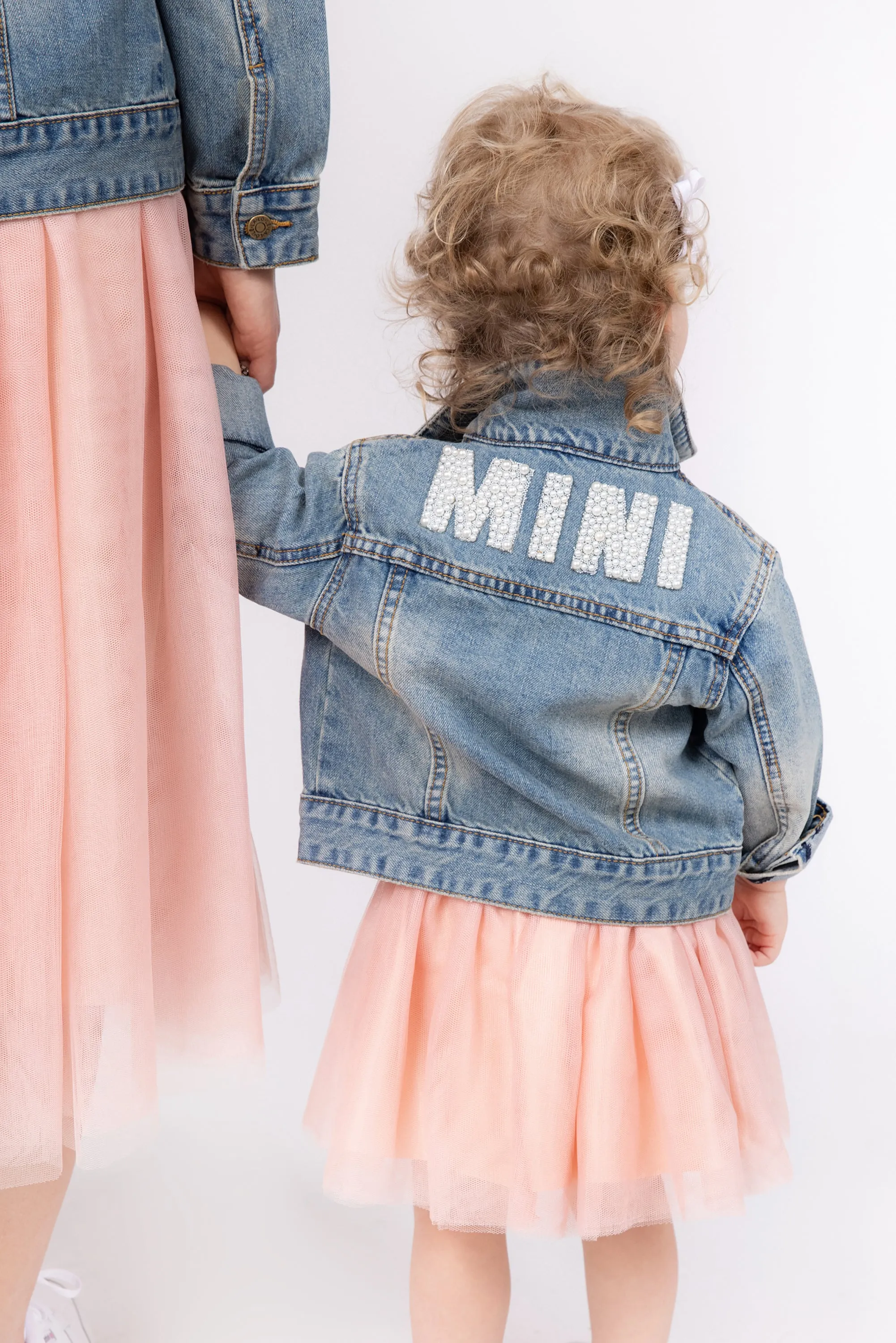 Le La Lo Mini Appliqué Denim Jacket