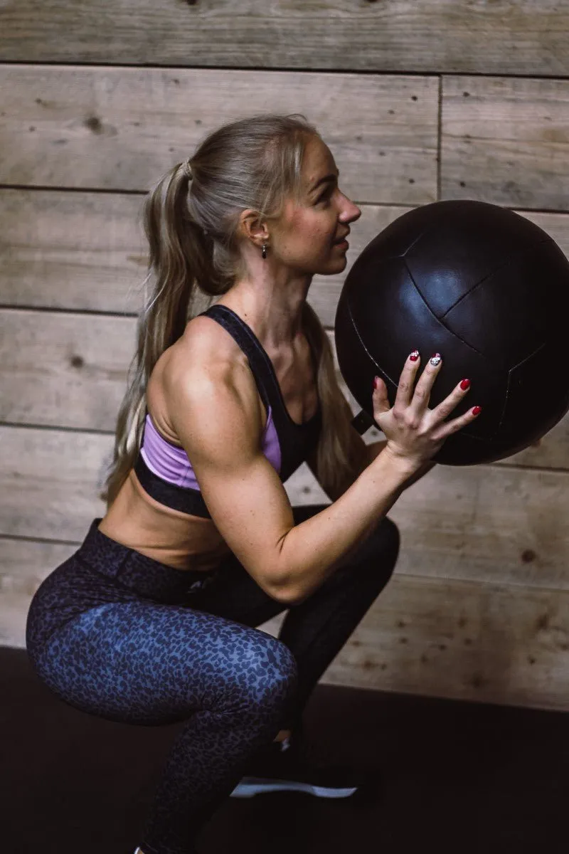 Leopard Print Medium Support Crossback Sports Bra