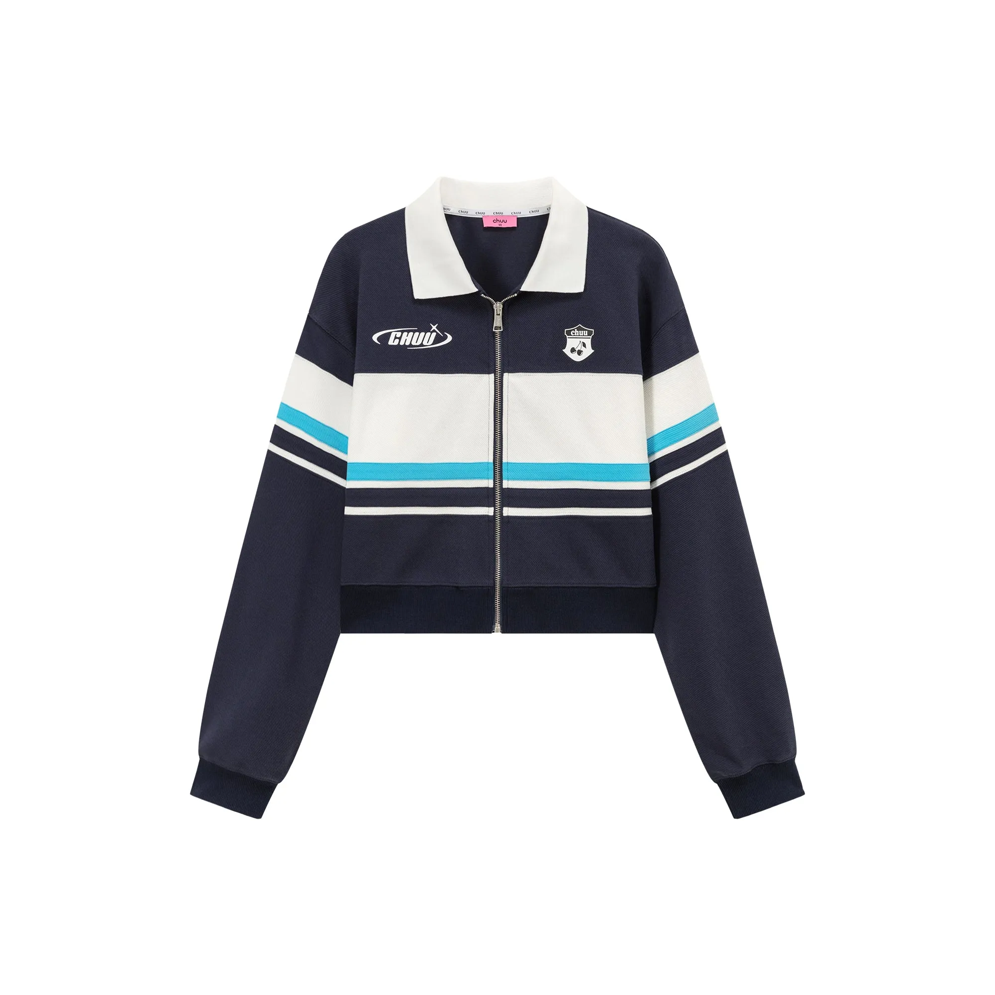 Logo Sporty Zip-Up Boxy Jacket