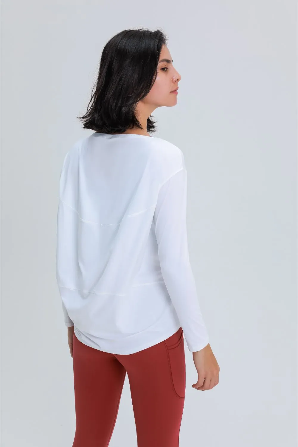 Loose Fit Long Sleeve Active Top